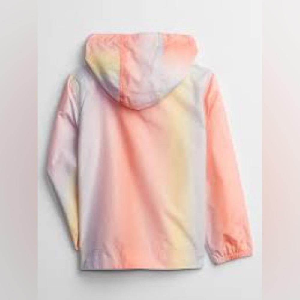 Kid’s Gap Ombré Rainbow Gradient Multicolor Anorak Hoodie Pullover Jacket XL - Picture 2 of 5